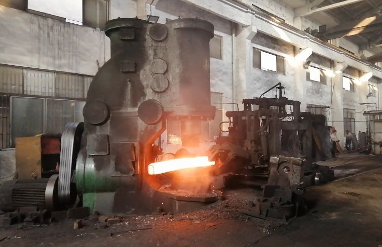 Air hammer forged round rod